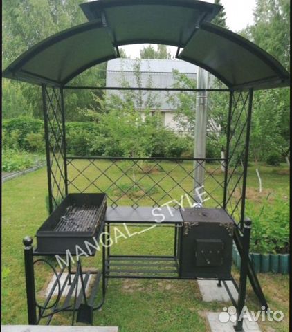 Мангал с крышей