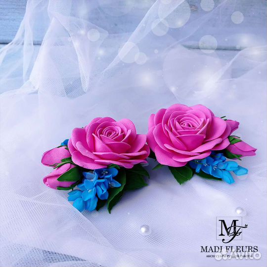 Заколка для волос ручной работы