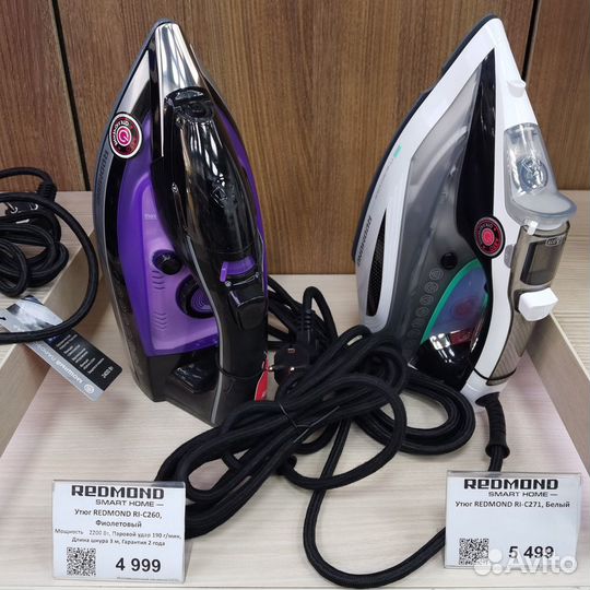 Утюг Redmond RI-C271/269/260 Пар.удар 190г/м Гаран
