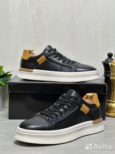 Кеды мужские кожаные