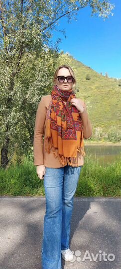 Тибетский палантин из натуральной шерсти