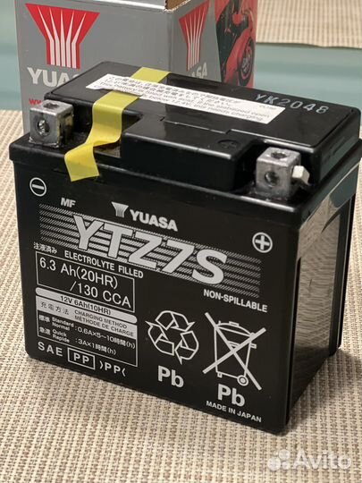 Аккумулятор yuasa 6.3 Ah (20Hr) /130cca