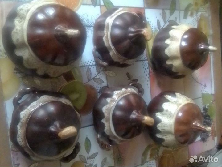 Горшочки для запекания керамика 2 комплекта 12 шт