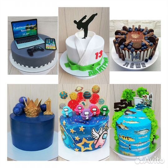 Торты на заказ + свадебные