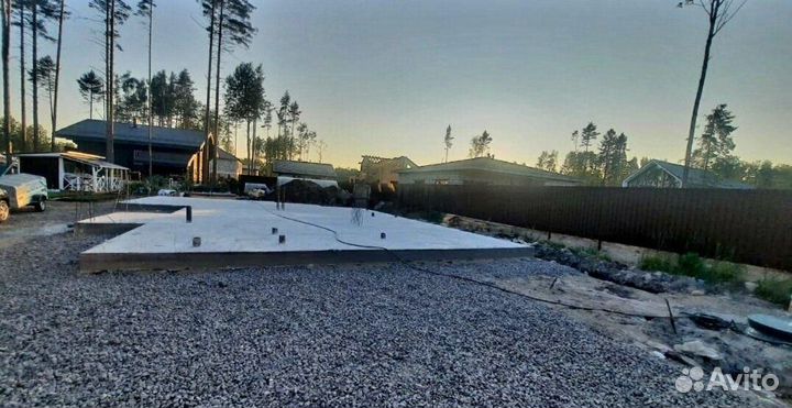 Заливка фундамента бетонные работы