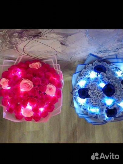 Букет из мыльных роз