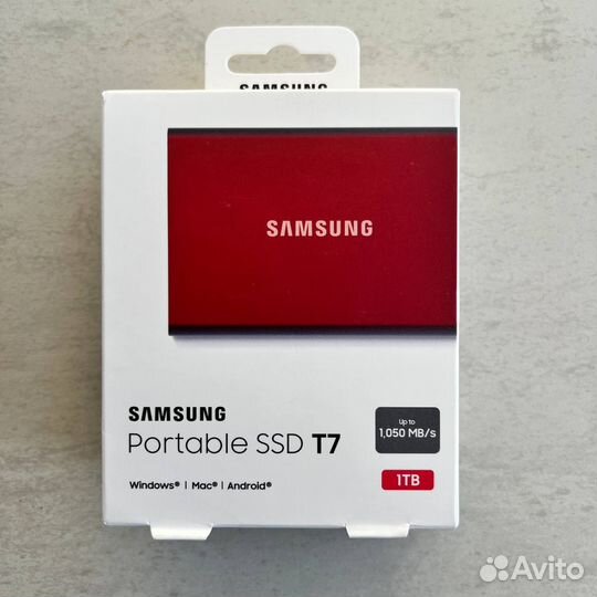 Новый SSD Samsung Portable T7 1 TB