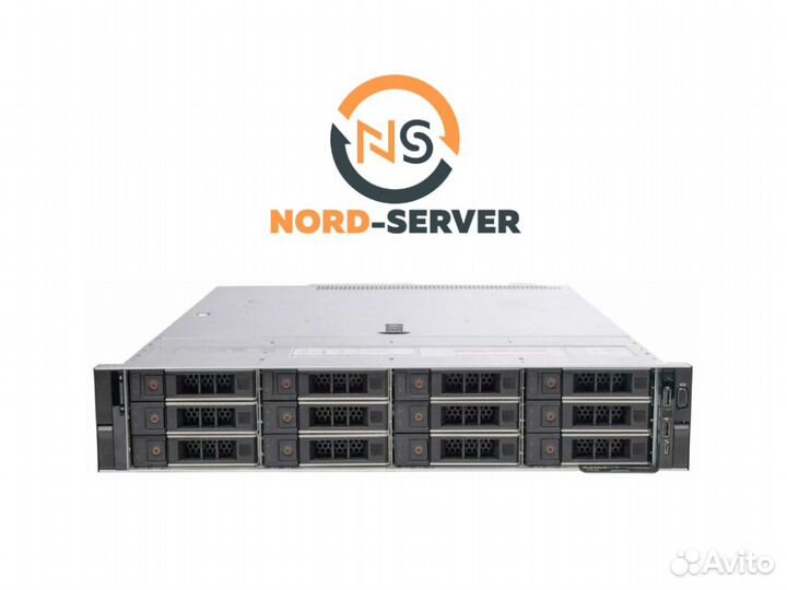 Сервер dell R740xd 16LFF+4SFF 2x Silver 4110 64GB