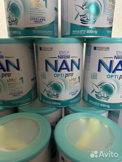 Молочная смесь NAN OptiPro 1/2, 800, 1050 гр