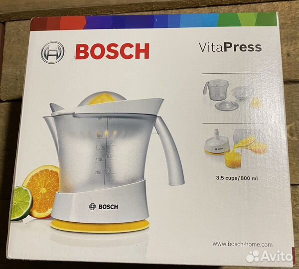 Соковыжималка-пресс для цитрусовых Bosch VitaPress