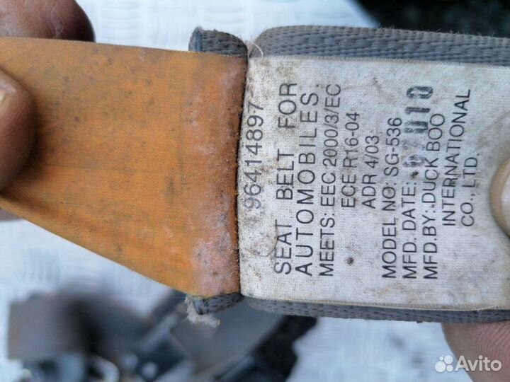 Ремень безопасности передний правый Chevrolet