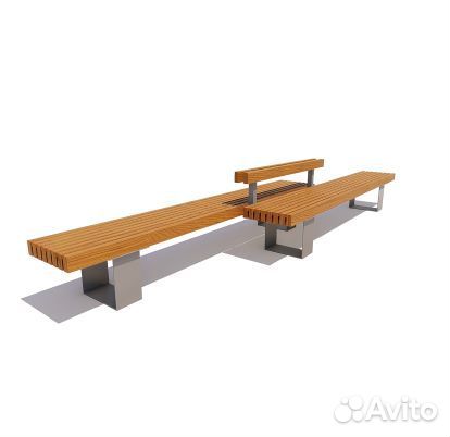 Лавочка двусторонняя Ростов 4,5 м