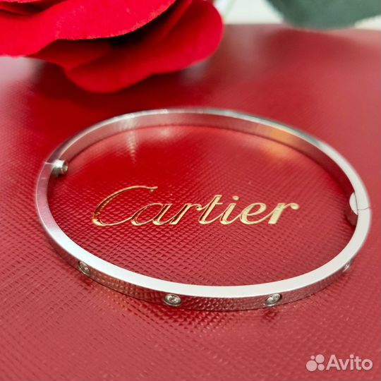 Браслет Cartier Love 10 бриллиантов.Оригинал