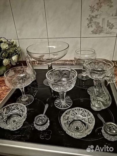 Графины, вазы,фужеры из хрусталя СССР