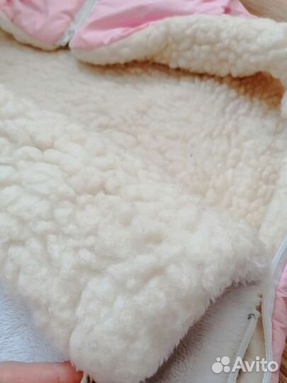 Зимний конверт в коляску на овчине