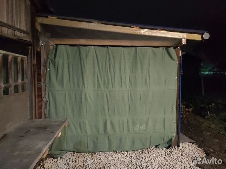 Брезентовая штора 4 х 2.5 400 оп с креплением