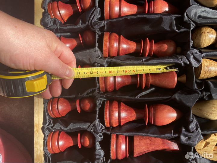 Шахматы ручной работы карельская береза