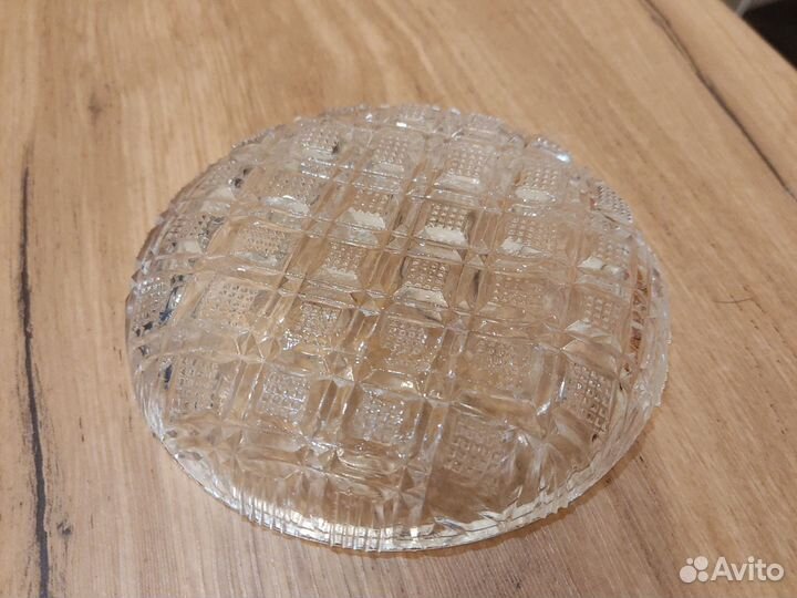 Тарелка хрусталь