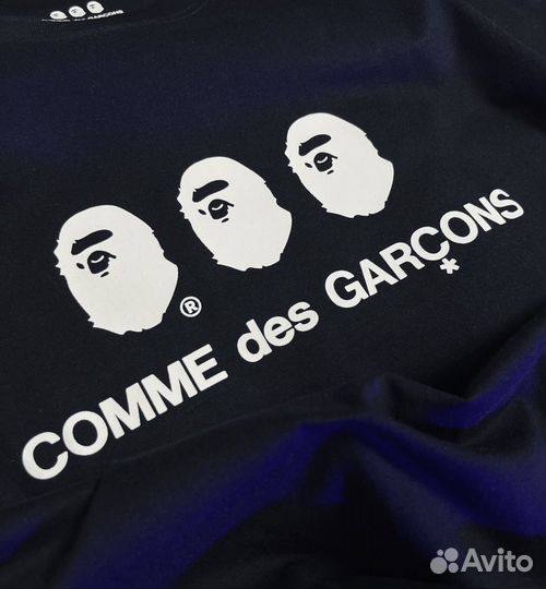 Футболка bape cdg