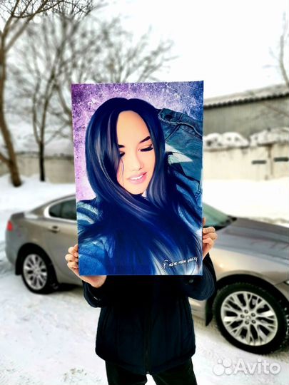 Портрет на холсте по фото на заказ