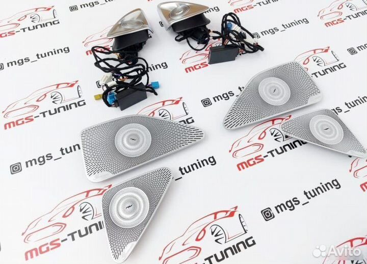 Динами + Накладки Burmester на S-Class W223