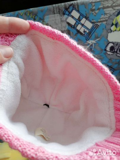 Шапочка для девочки 0-6 мес