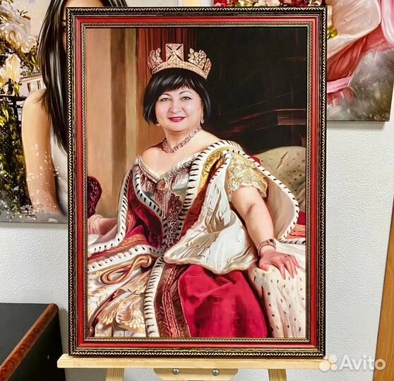 Портрет по фото на холсте на заказ