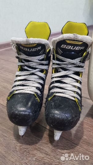 Коньки детские bauer supreme YTH, размер 12,5