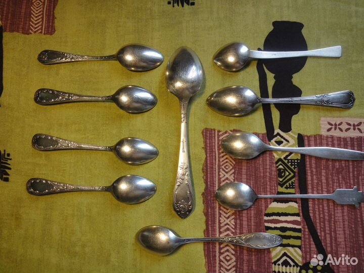 Мельхиоровые ложки 10 штук