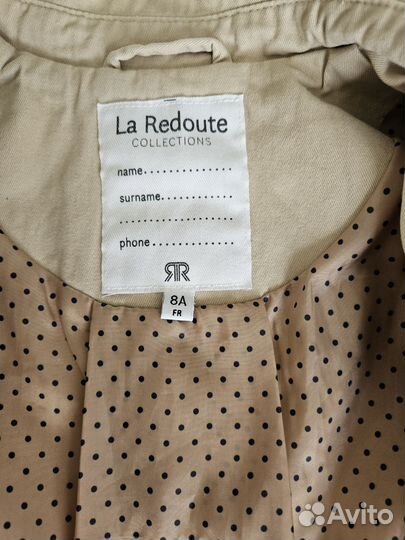 Плащ (тренч) La Redoute, 128 размер