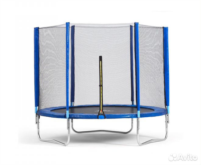 Батут DFC Trampoline Fitness с сеткой 14ft