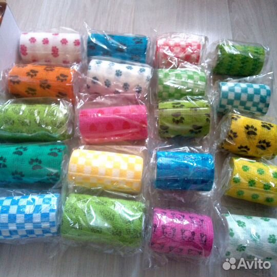 Бинт 29 штук -7,5 см. и 36 штук 10 см