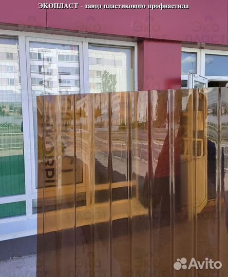 Профнастил пэт ударопрочный с завода пластиковый m