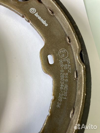 Колодки тормозные барабанные