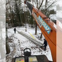 Аренда и услуги манипулятора, стрела 6 т, 19 м, борт 9 т, 4.7 м, Пушкино