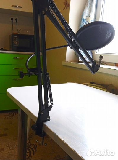 Кронштейн (пантограф)для микрофона+ поп-фильтр