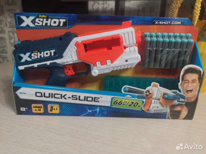 Пистолет Xshot с горизонтальным магазином