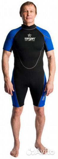 Мужской гидрокостюм для теплой погоды с короткими