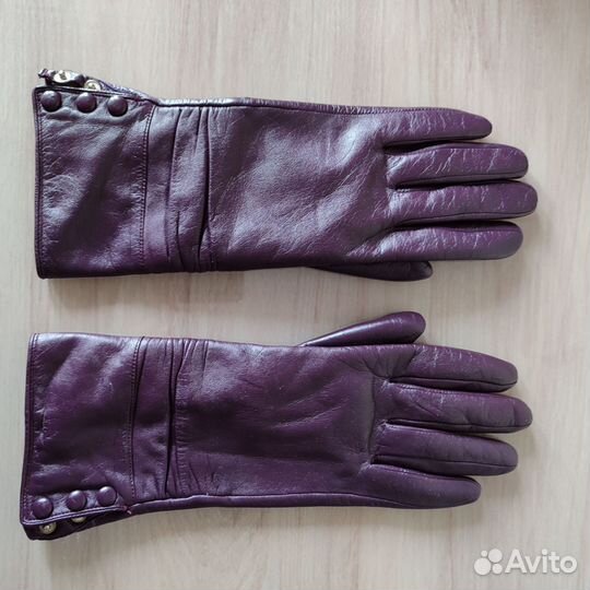 Перчатки женские кожаные новые р.8