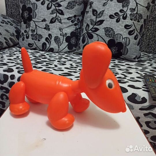 Игрушки ссср. Собака дутыш