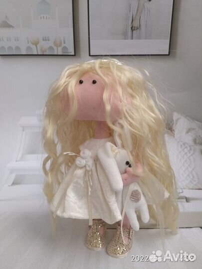 Есения, 21 см,текстильная кукла для интерьера