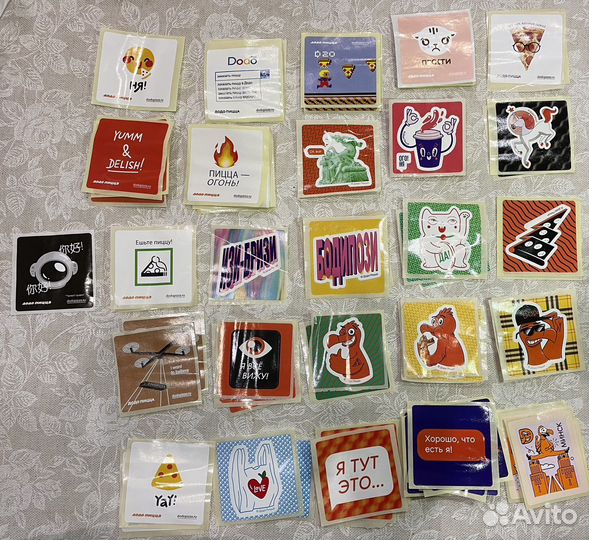 Наклейки Стикеры додо-пицца