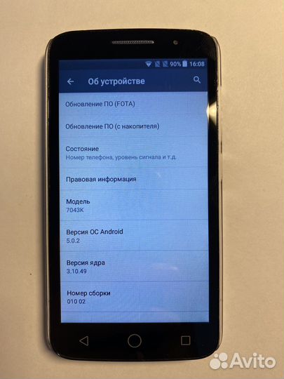 Телефон Alcatel one touch tab 3