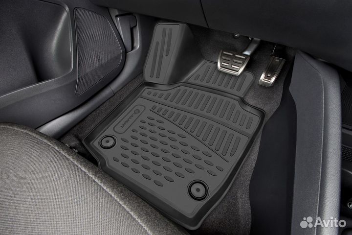Коврики 3D в салон Mazda 2 2014 - П.Р. Хб, 4 шт / Мазда