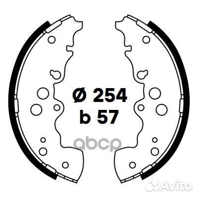 Колодки тормозные барабанные зад Suzuki Grand