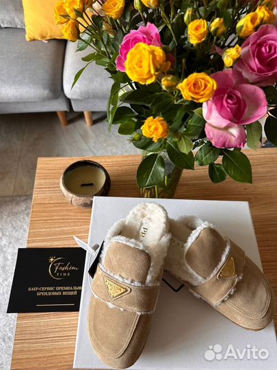 Мюли женские замшевые e-6890