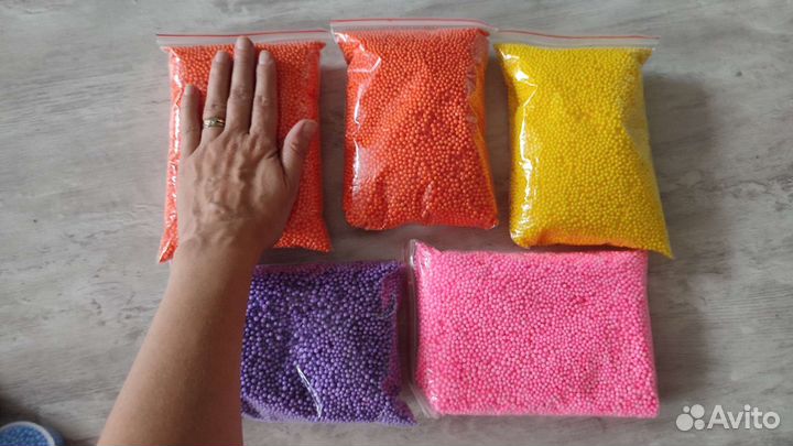 Шарики пенопластовые