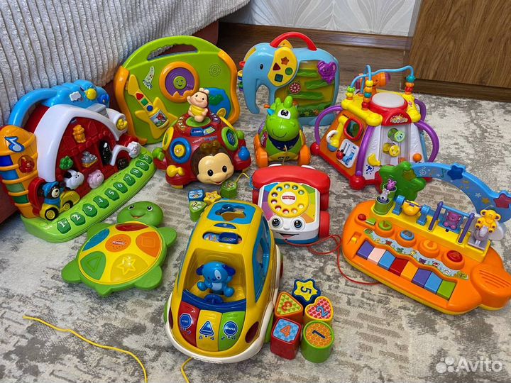 Игрушки chicco, vtech, kiddieland, fisher price