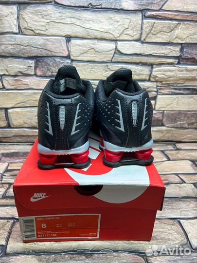 Кроссовки Nike shox r4 black red 41-45