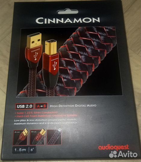 Audioquest Cinnamon USB кабель USB-A - USB-B